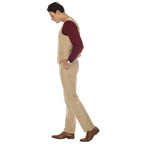 Men's Tan Vest - Solo Adjustable Suit Vest & Waistcoat for Wedding, Groomsmen & Prom, Sizes 36-54 | Ferrecci