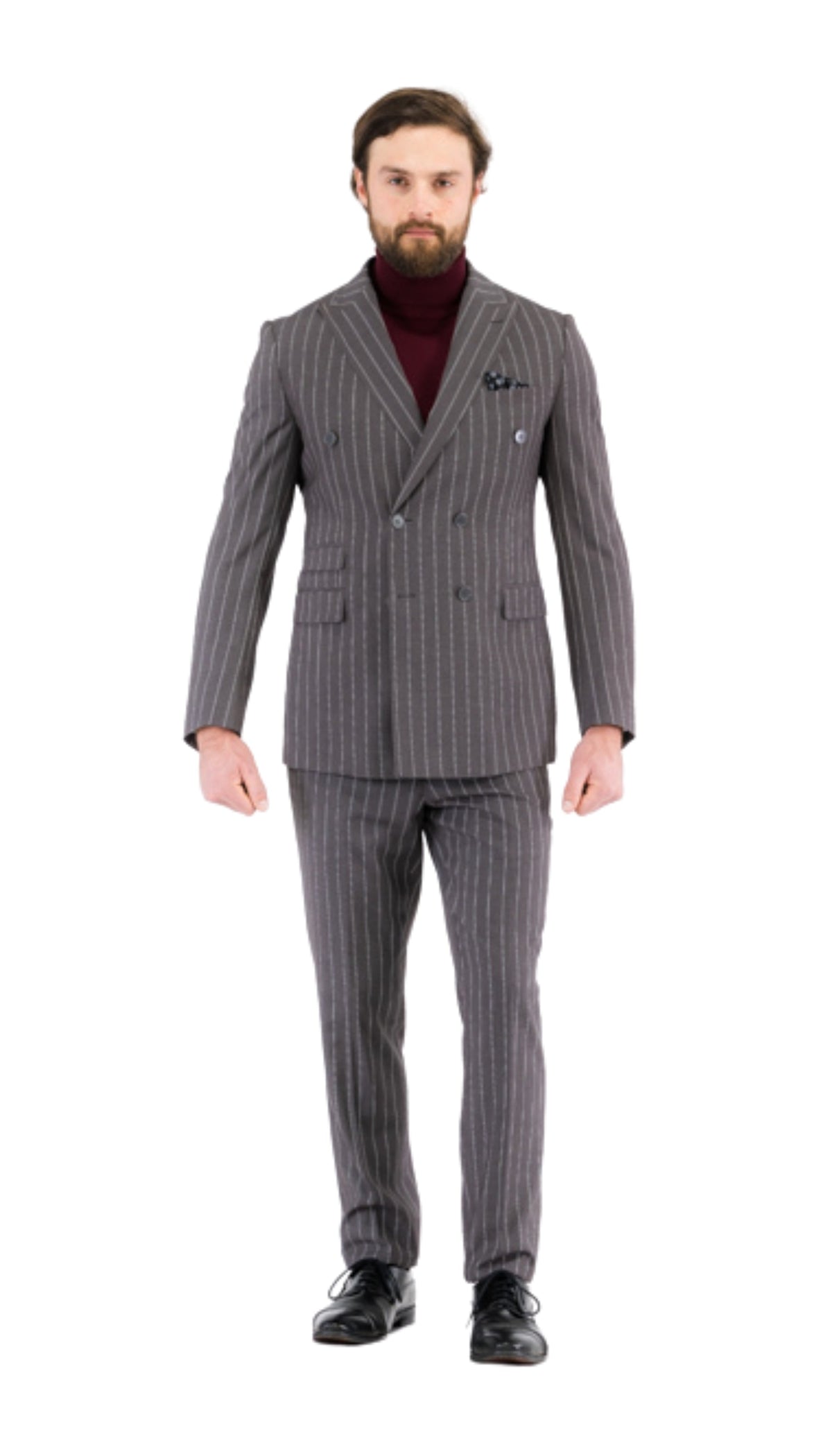 Newbury Peak Lapel Double Breasted Slim Fit Suit