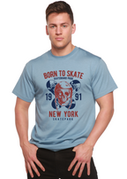 Born To Skate 1991 New York Men's Bamboo Viscose/Organic Cotton Short Sleeve Graphic T-Shirt