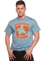 Skateboard Society Men's Bamboo Viscose/Organic Cotton Short Sleeve Graphic T-Shirt