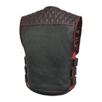 Tactical Emerald Men’s Motorcycle Leather Vest