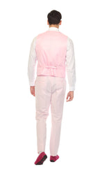 Men's Pink Double Breasted Seersucker Vest – Grant