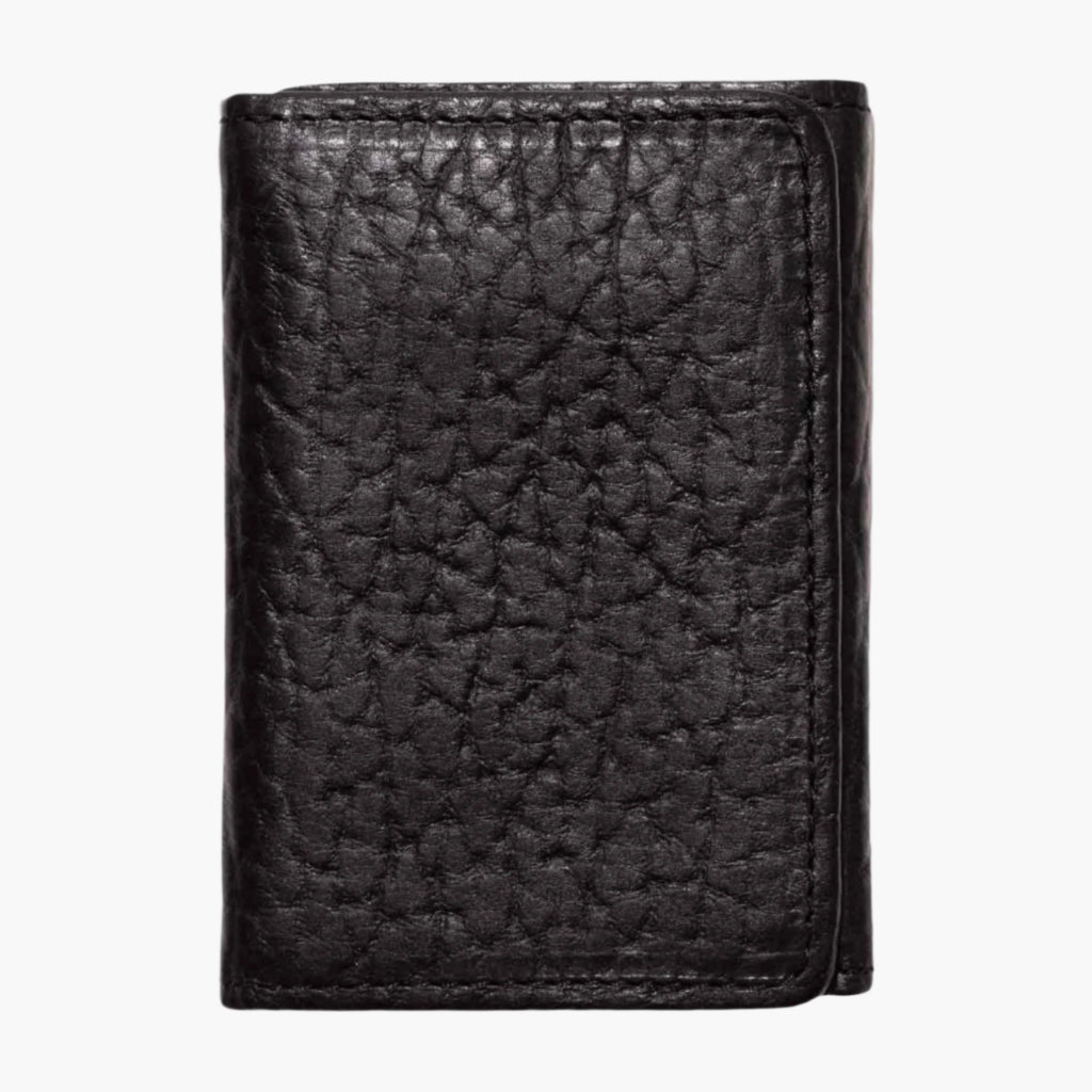 Bison Tri-Fold Black Wallet