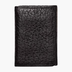 Bison Tri-Fold Black Wallet