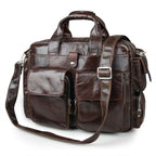 Flash Sale Vintage Leather Messenger Bag Mens Leather Briefcase