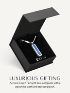 Lapis Lazuli Column Pendant Necklace