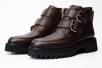The Harry Brown Leather Double Monk Ankle Women Boot Final Sale!