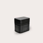 Watch and Jewelry Travel Case - Genuine Leather - Obsedian Black