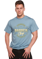 Gentlement's Barber Shop Men's Bamboo Viscose/Organic Cotton Short Sleeve Graphic T-Shirt