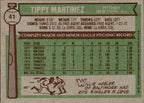 Tippy Martinez Autographed 1976 TOPPS Card #41 New York Yankees 183487