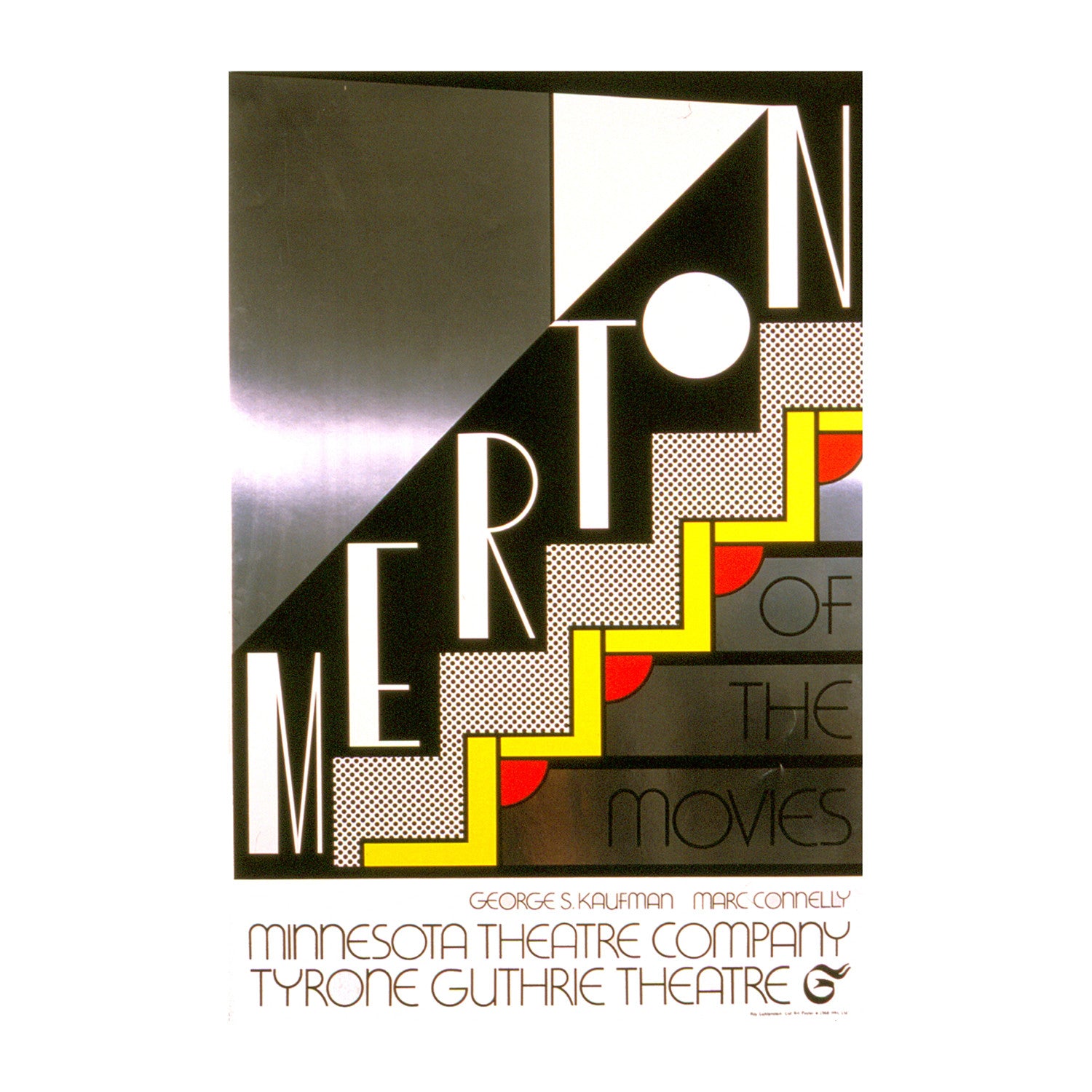 Roy Lichtenstein // Merton of The Movies // 1968 Foil Print