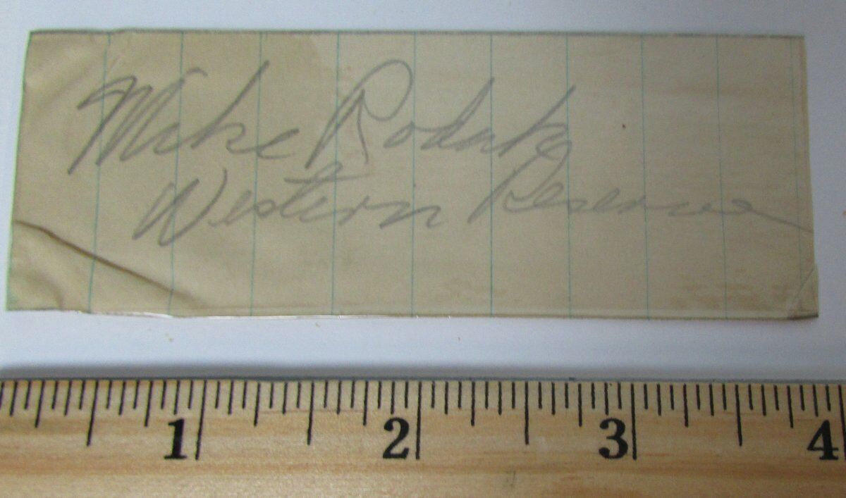 Mike Rodak Western Reserve/Cleveland Rams Signed Cut PSA/DNA 145033