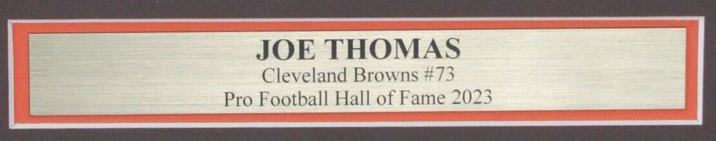 Joe Thomas HOF Autographed 16x20 Photo Cleveland Browns Framed JSA 180506