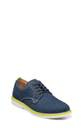 Boys Florsheim Supacush Blue Canvas Derby Shoes