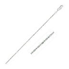 14k White Gold Diamond-Cut Bead Chain 1.0mm