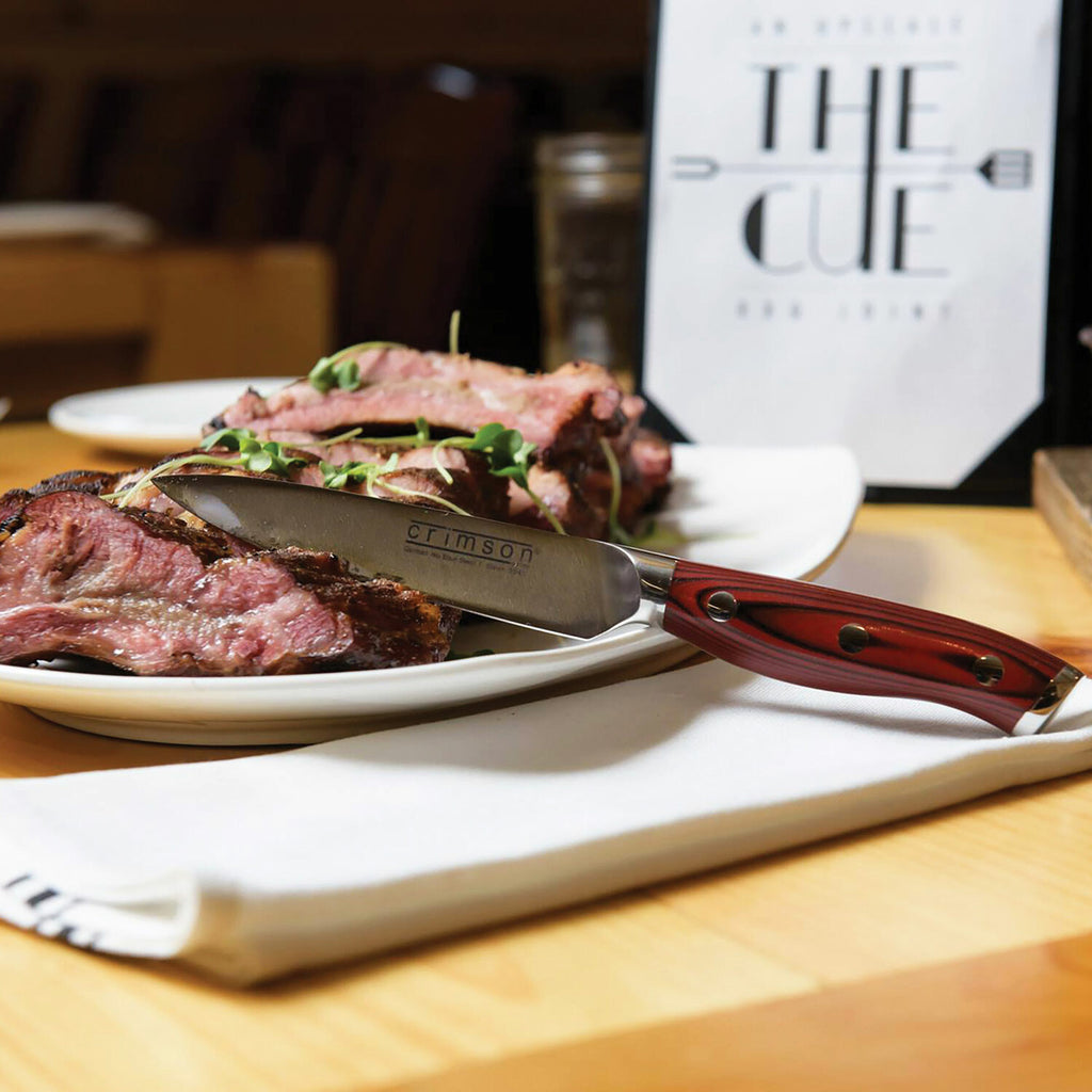 Crimson Series G10 Knife Set // 4-Piece Steak Knife Set