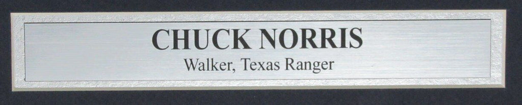 Chuck Norris Autographed 16x20 Photo "Walker, Texas Ranger" Framed JSA