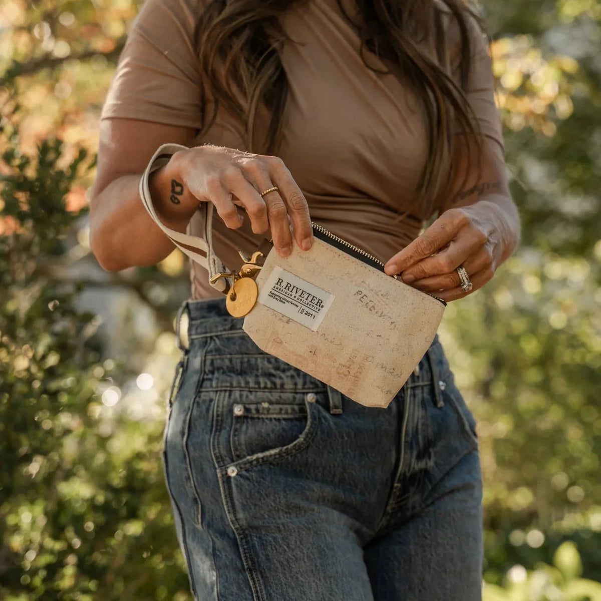 Lucy Mini Zipper Pouch | Canvas Letters to Home