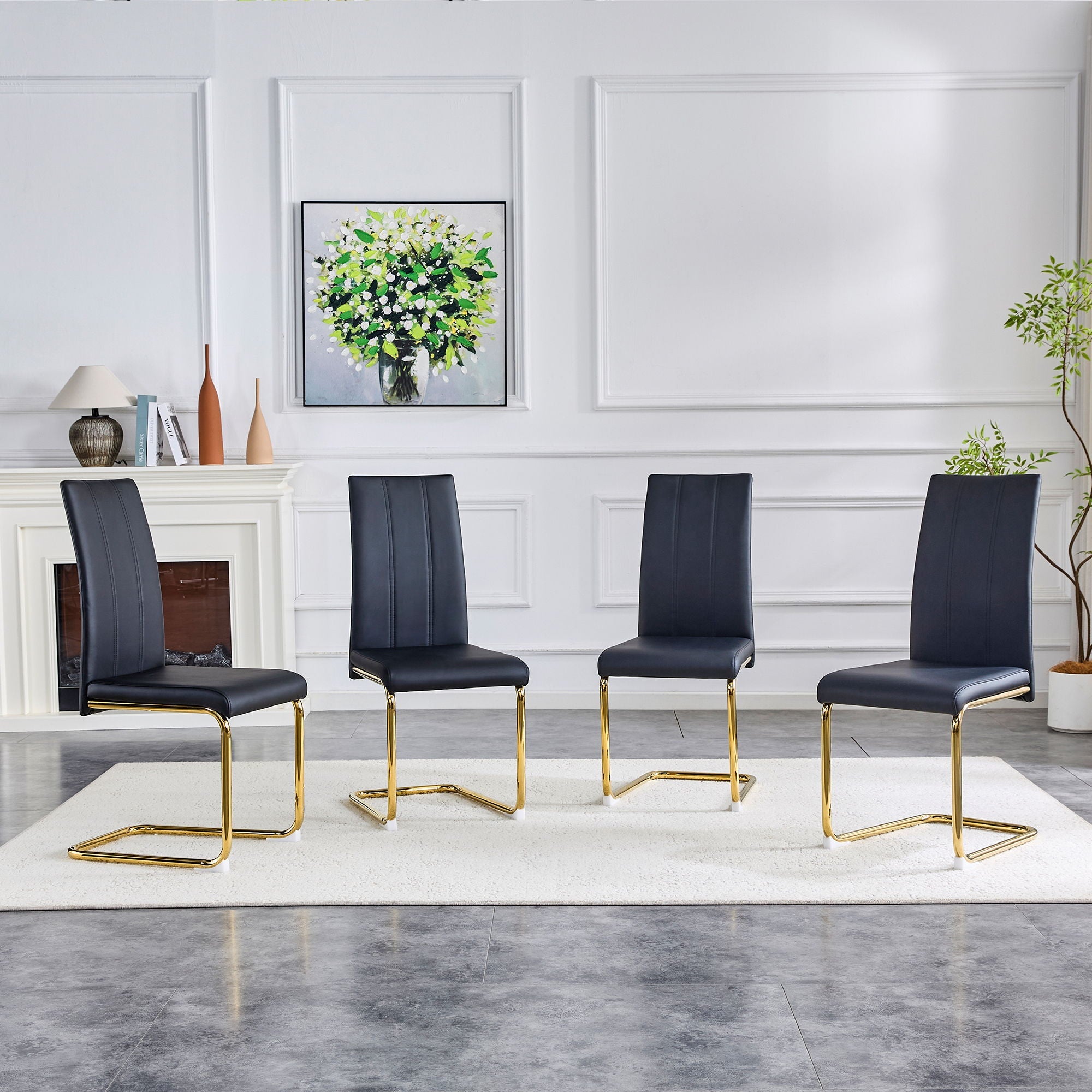 Luxury Aesthetic Upholstered Dining Chairs