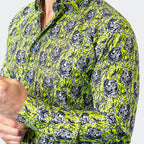 Fibonacci Jungle 70 Button-Up // Green