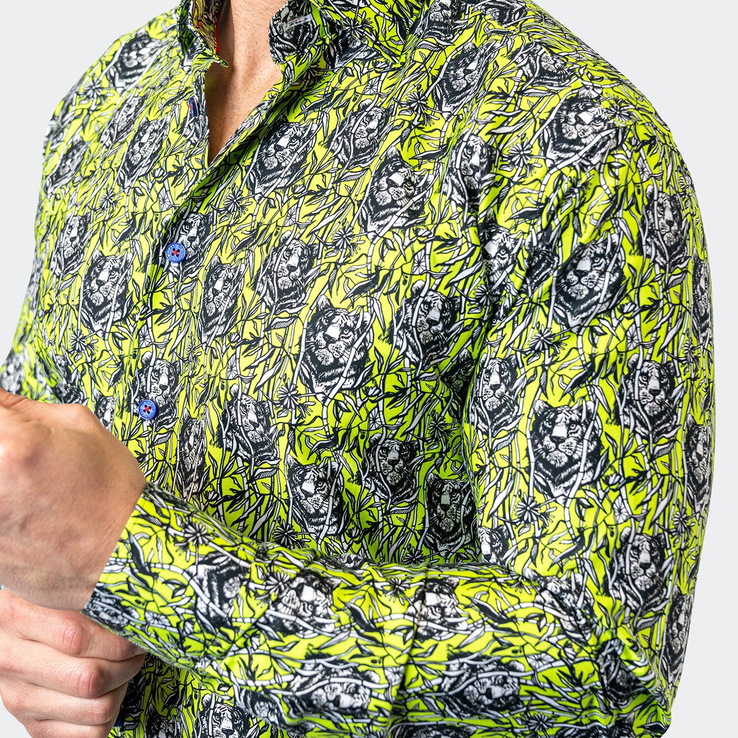 Fibonacci Jungle 70 Button-Up // Green
