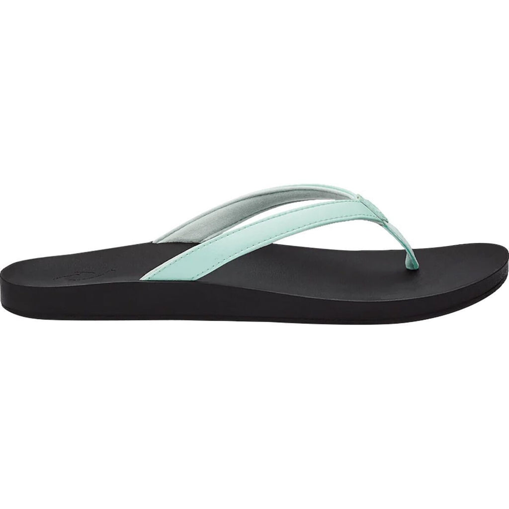Olukai // Women's // Puawe Flip Flop // Sea Glass + Black
