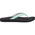 Olukai // Women's // Puawe Flip Flop // Sea Glass + Black