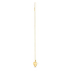14k Yellow Gold Diamond Heart Locket Necklace