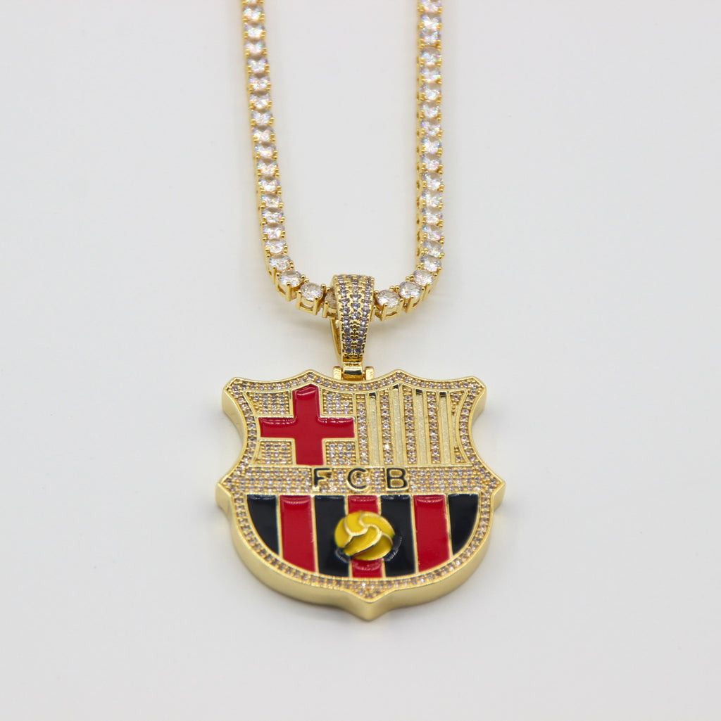 Customized Gifts Barcelona F.C. Pendant Necklace Chain for Football Fans