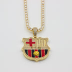 Customized Gifts Barcelona F.C. Pendant Necklace Chain for Football Fans
