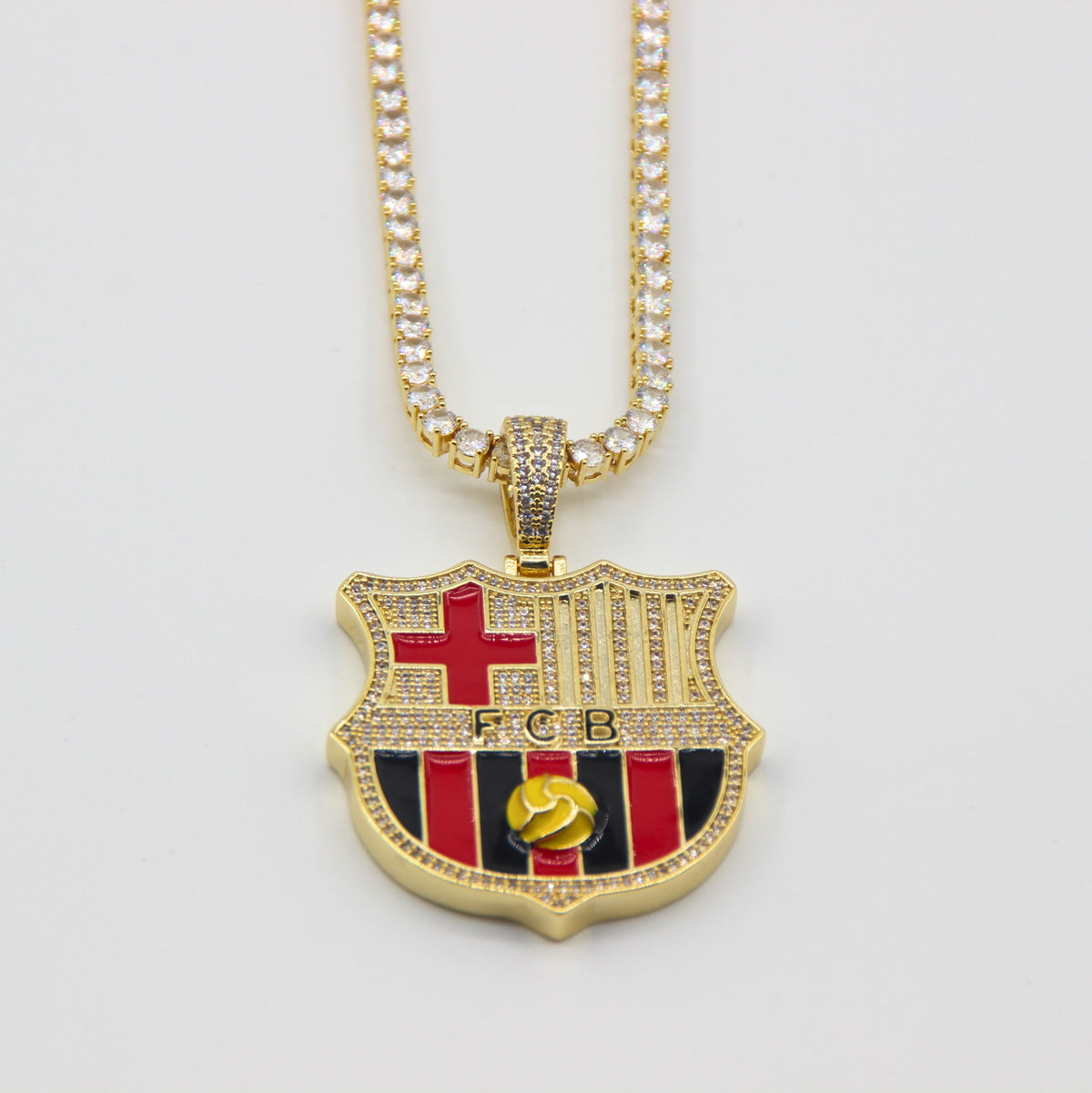 Customized Gifts Barcelona F.C. Pendant Necklace Chain for Football Fans