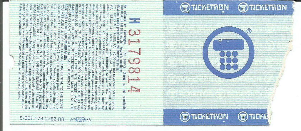 1983 Baltimore Orioles vs. Kansas City Royals Baseball Game Ticket Stub 151040
