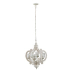 Farmhouse Chandelier, 6 Light Wood Chandelier Living Room Entryway