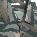 Jack Slim Medium Collar Shirt // Green Camo