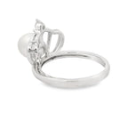 FW Pearl Cubic Zirconium Ring Sterling Silver