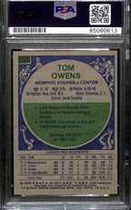 Tom Owens Autographed 1975-76 Topps Card #239 Memphis Sounds PSA/DNA 184824
