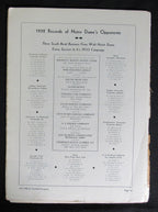 10/7/1933 Kansas vs. Notre Dame College Program 185835
