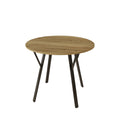 Round Dining Table - Rustic Brown