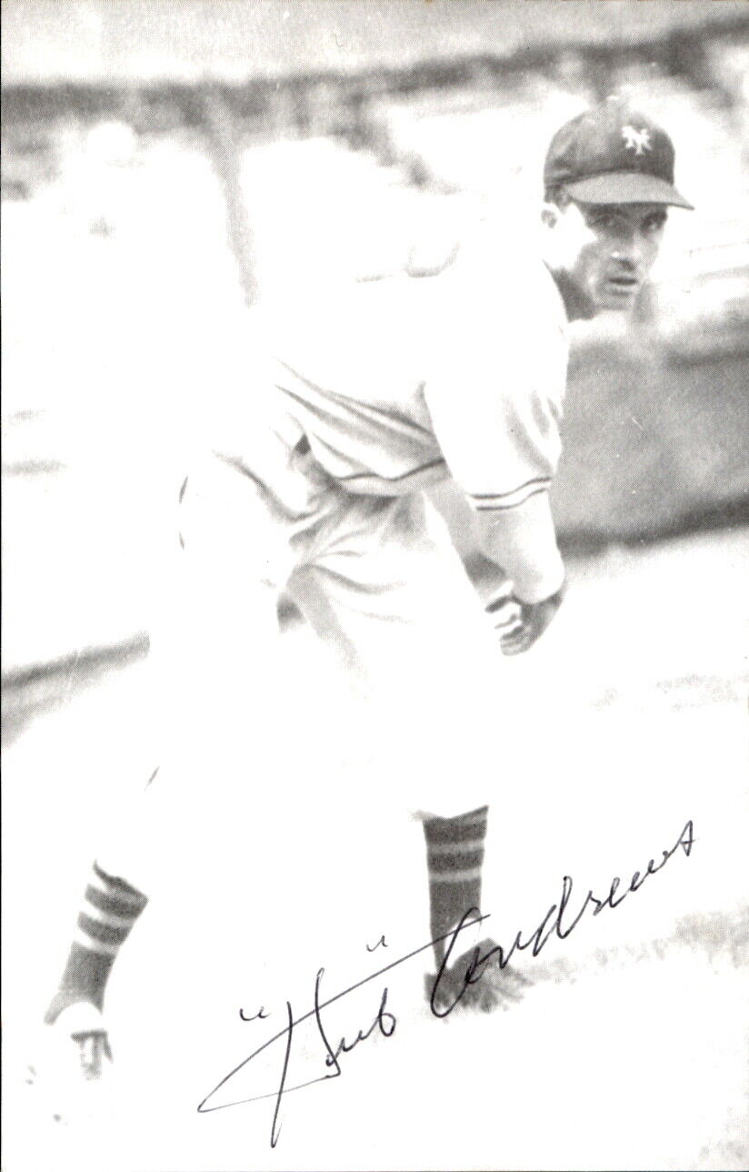 Hub Andrews NY Giants d. 2012 Signed/Autographed 3x5  Photo 177922