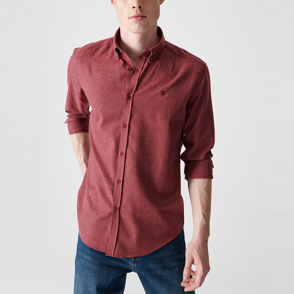 Button-Up Shirt // Claret Red