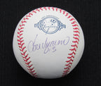 Jose  Vizcaino Signed/Auto Yankees 100th OML Baseball JSA  186777