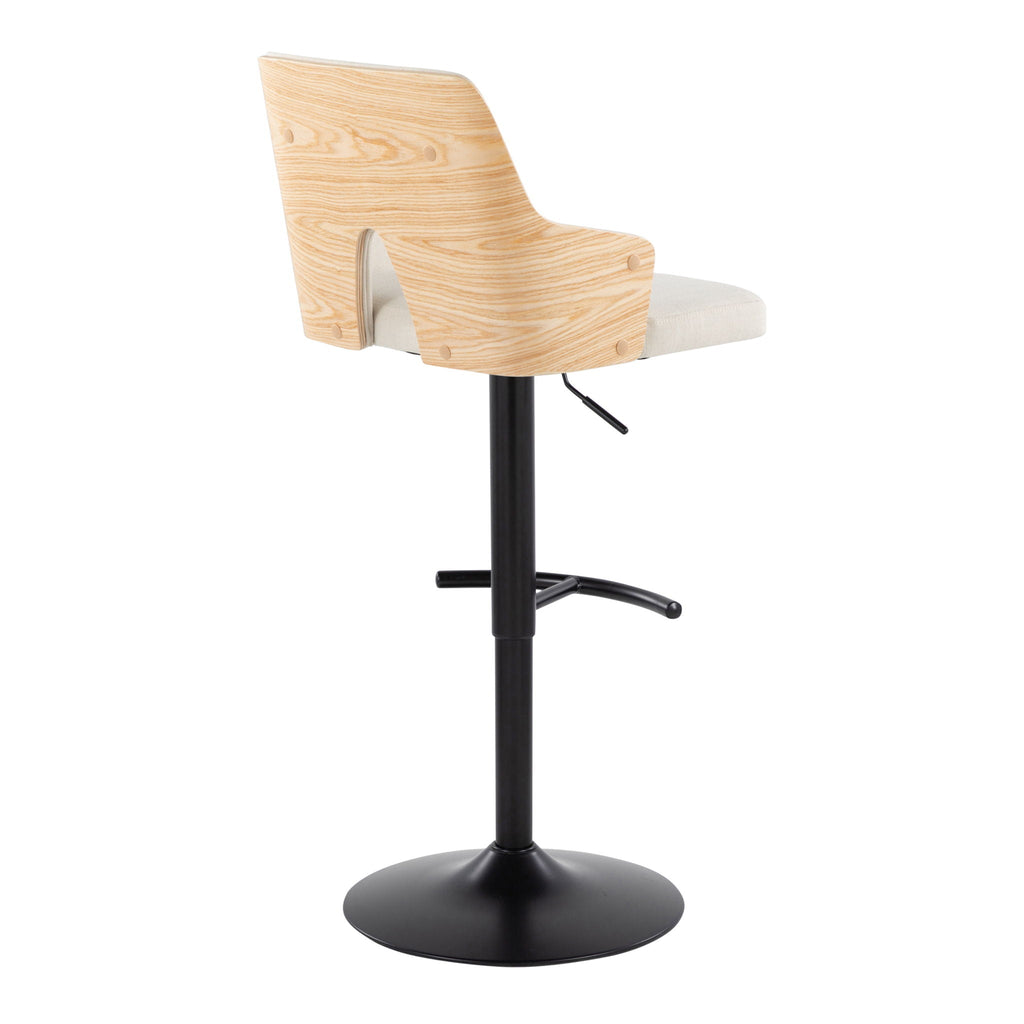 Stella - Contemporary With Swivel And Rounded T Footrest (Set