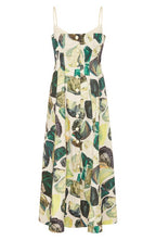 ALEMAIS Siena Bandeau Midi Dress in Green, Size 0 Us