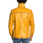 Jaspur Leather Jacket // Yellow
