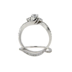 .70ct Diamond Engagement Ring Set 14KT White Gold