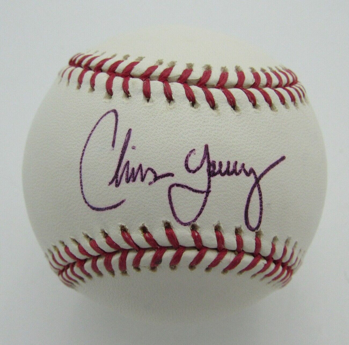 Chris Young San Diego Padres Signed/Autographed Official MLB Baseball 155458