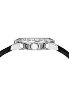 Preston Sport Silicone Silver Tone & Black Men's Watch 1037APRR