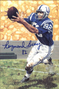 Raymond Berry HOF Autographed Goal Line Art GLAC Postcard Baltimore Colts JSA