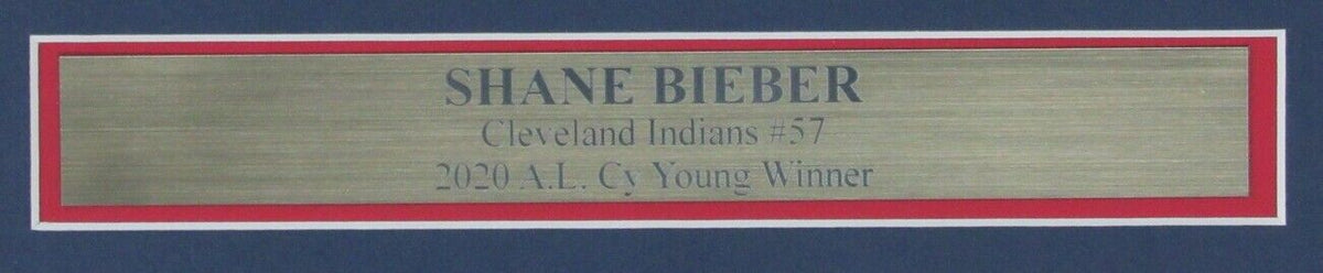 Shane Bieber Indians Signed/Autographed 16x20 Photo Framed Beckett 157171