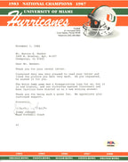 Jimmy Johnson HOF Signed/Auto TLS Miami Dolphins PSA/DNA 188121